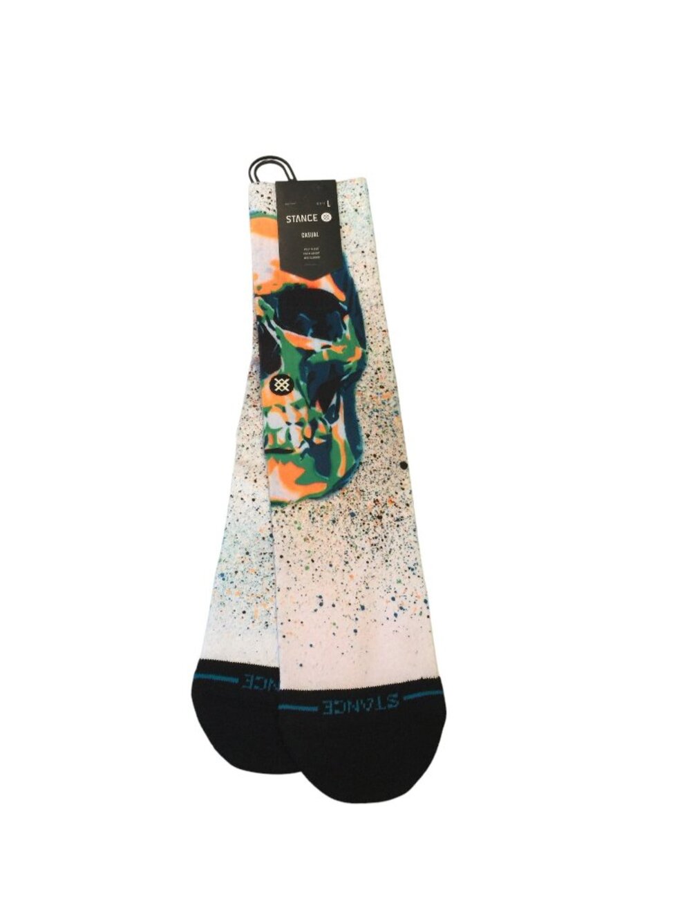 Stance MO SKULL Men's Crew Socks Size Large 9-13 Neon Colors